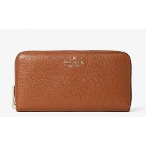 Kate Spade Leila Large Continental Wallet in Warm Gingerbread